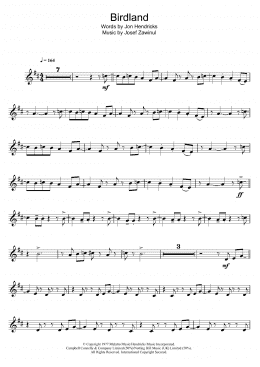 page one of Birdland (Trumpet Solo)