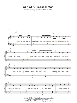 page one of Son-Of-A-Preacher Man (Easy Piano)