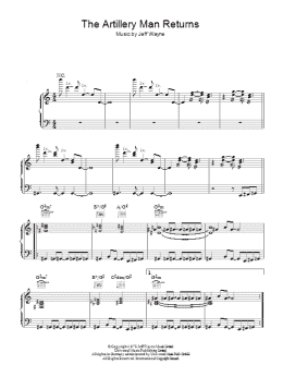 page one of The Artilleryman Returns (from War Of The Worlds) (Piano, Vocal & Guitar Chords)