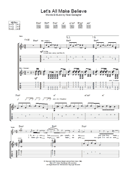 page one of Let's All Make Believe (Guitar Tab)