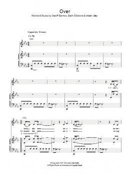 page one of Over (Piano, Vocal & Guitar Chords)