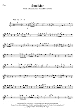 page one of Soul Man (Flute Solo)