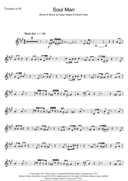 page one of Soul Man (Trumpet Solo)