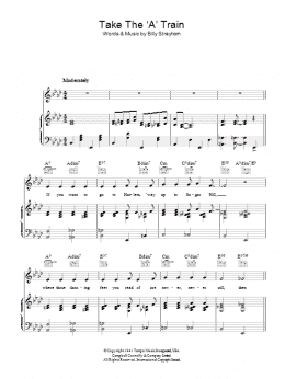 page one of Take The 'A' Train (Piano, Vocal & Guitar Chords)