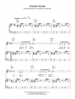 page one of Come Home (Piano, Vocal & Guitar Chords)