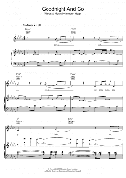 page one of Goodnight And Go (Piano, Vocal & Guitar Chords)