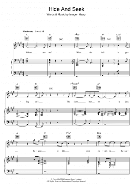page one of Hide And Seek (Piano, Vocal & Guitar Chords)