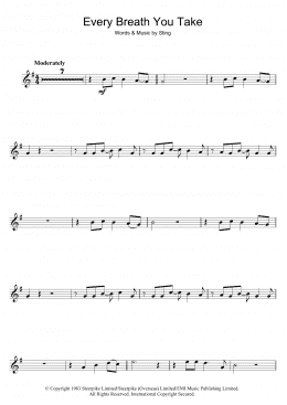 page one of Every Breath You Take (Violin Solo)