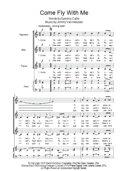 page one of Come Fly With Me (SSA Choir)
