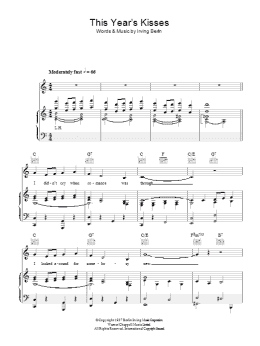 page one of This Year's Kisses (Piano, Vocal & Guitar Chords)