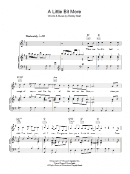 page one of A Little Bit More (Piano, Vocal & Guitar Chords)