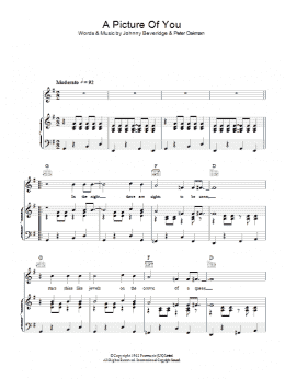 page one of A Picture Of You (Piano, Vocal & Guitar Chords)