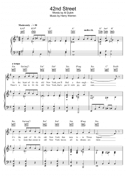 page one of 42nd Street (Piano, Vocal & Guitar Chords)
