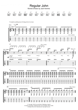 page one of Regular John (Guitar Tab)