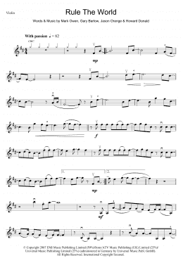 page one of Rule The World (from Stardust) (Violin Solo)
