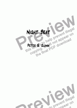 page one of Night Beat