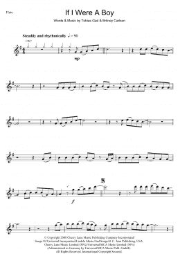 page one of If I Were A Boy (Flute Solo)