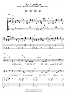 page one of Set You Free (Guitar Tab)