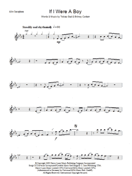 page one of If I Were A Boy (Lead Sheet / Fake Book)