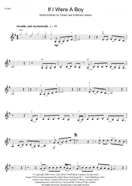 page one of If I Were A Boy (Violin Solo)