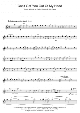 page one of Can't Get You Out Of My Head (Flute Solo)