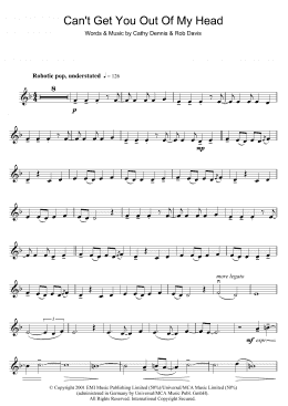 page one of Can't Get You Out Of My Head (Violin Solo)