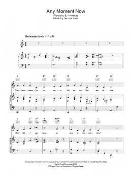 page one of Any Moment Now (Piano, Vocal & Guitar Chords)