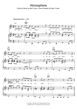 page one of Atmosphere (Piano, Vocal & Guitar Chords)