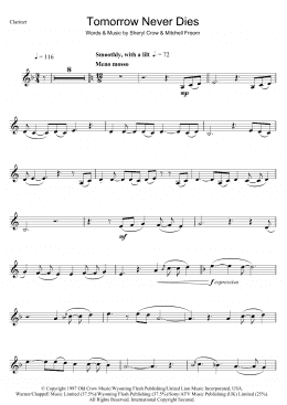 page one of Tomorrow Never Dies (Clarinet Solo)