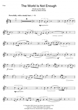 page one of The World Is Not Enough (Flute Solo)