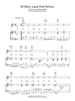 page one of All Glory, Laud And Honor (Piano, Vocal & Guitar Chords)