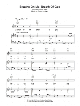 page one of Breathe On Me, Breath Of God (Piano, Vocal & Guitar Chords)