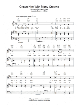page one of Crown Him With Many Crowns (Piano, Vocal & Guitar Chords)