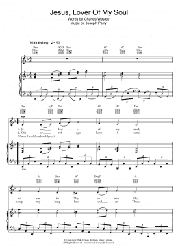 page one of Jesus, Lover Of My Soul (Piano, Vocal & Guitar Chords)