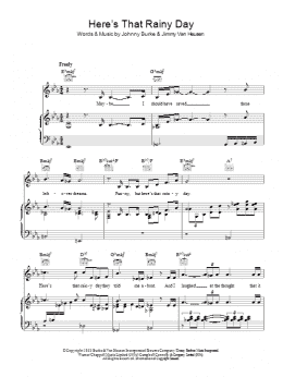 page one of Here's That Rainy Day (Piano, Vocal & Guitar Chords)