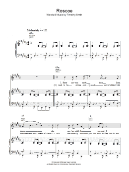 page one of Roscoe (Piano, Vocal & Guitar Chords)