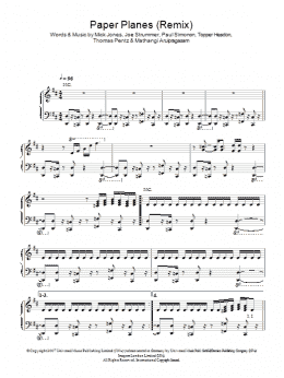 page one of Paper Planes Remix (Piano, Vocal & Guitar Chords)