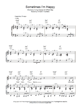 page one of Sometimes I'm Happy (Piano, Vocal & Guitar Chords)