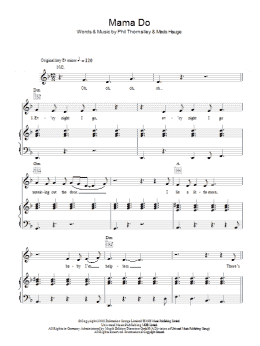page one of Mama Do (Piano, Vocal & Guitar Chords)