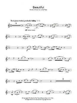 page one of Beautiful (Lead Sheet / Fake Book)