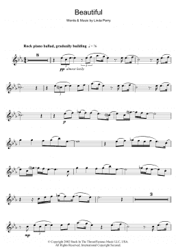 page one of Beautiful (Flute Solo)