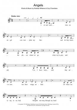 page one of Angels (Clarinet Solo)