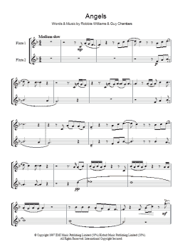 page one of Angels (Lead Sheet / Fake Book)