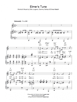 page one of Elmer's Tune (Piano, Vocal & Guitar Chords)