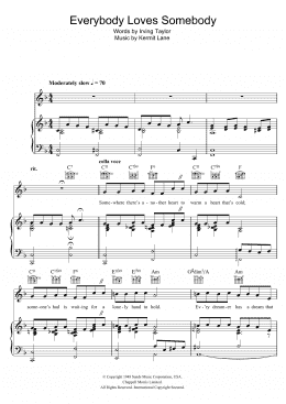 page one of Everybody Loves Somebody (Piano, Vocal & Guitar Chords)