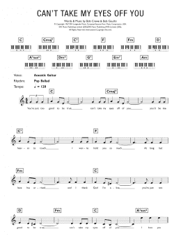 page one of Can't Take My Eyes Off Of You (Keyboard (Abridged))