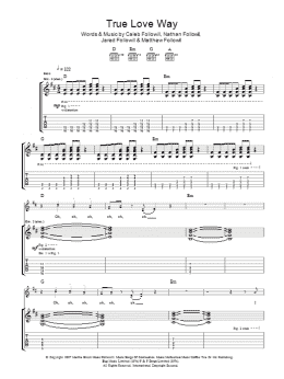 page one of True Love Way (Guitar Tab)