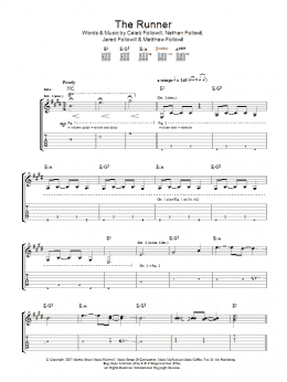 page one of The Runner (Guitar Tab)