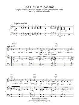 page one of The Girl From Ipanema (Garota De Ipanema) (Piano, Vocal & Guitar Chords (Right-Hand Melody))