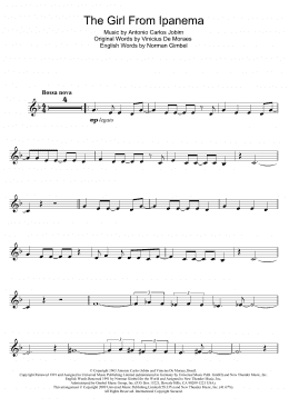 page one of The Girl From Ipanema (Garota De Ipanema) (Trumpet Solo)